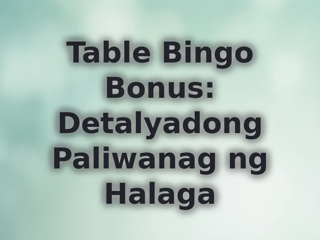 Pagkalkula ng bonus